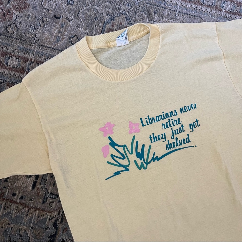 Vintage Single Stitch Librarian Tee